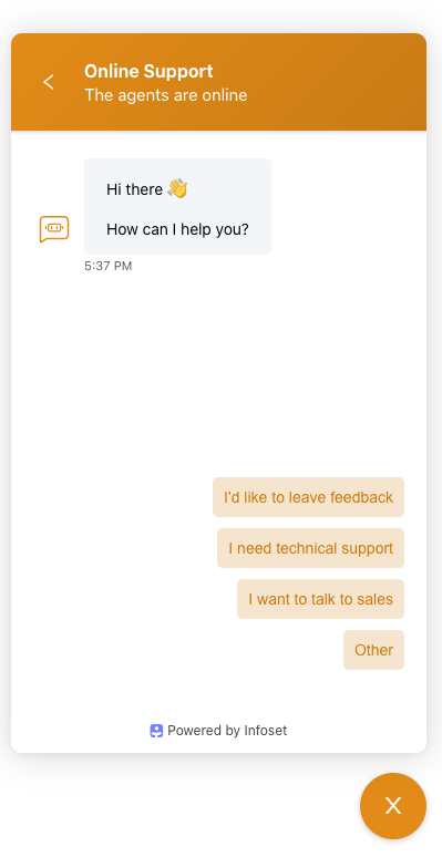 Infoset chatbot